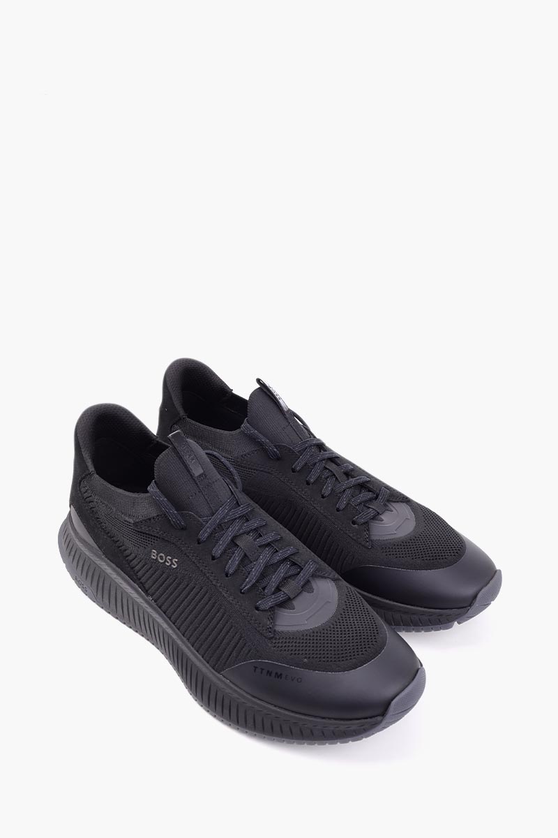HUGO BOSS TTNM Evo Sneakers in All Black 2