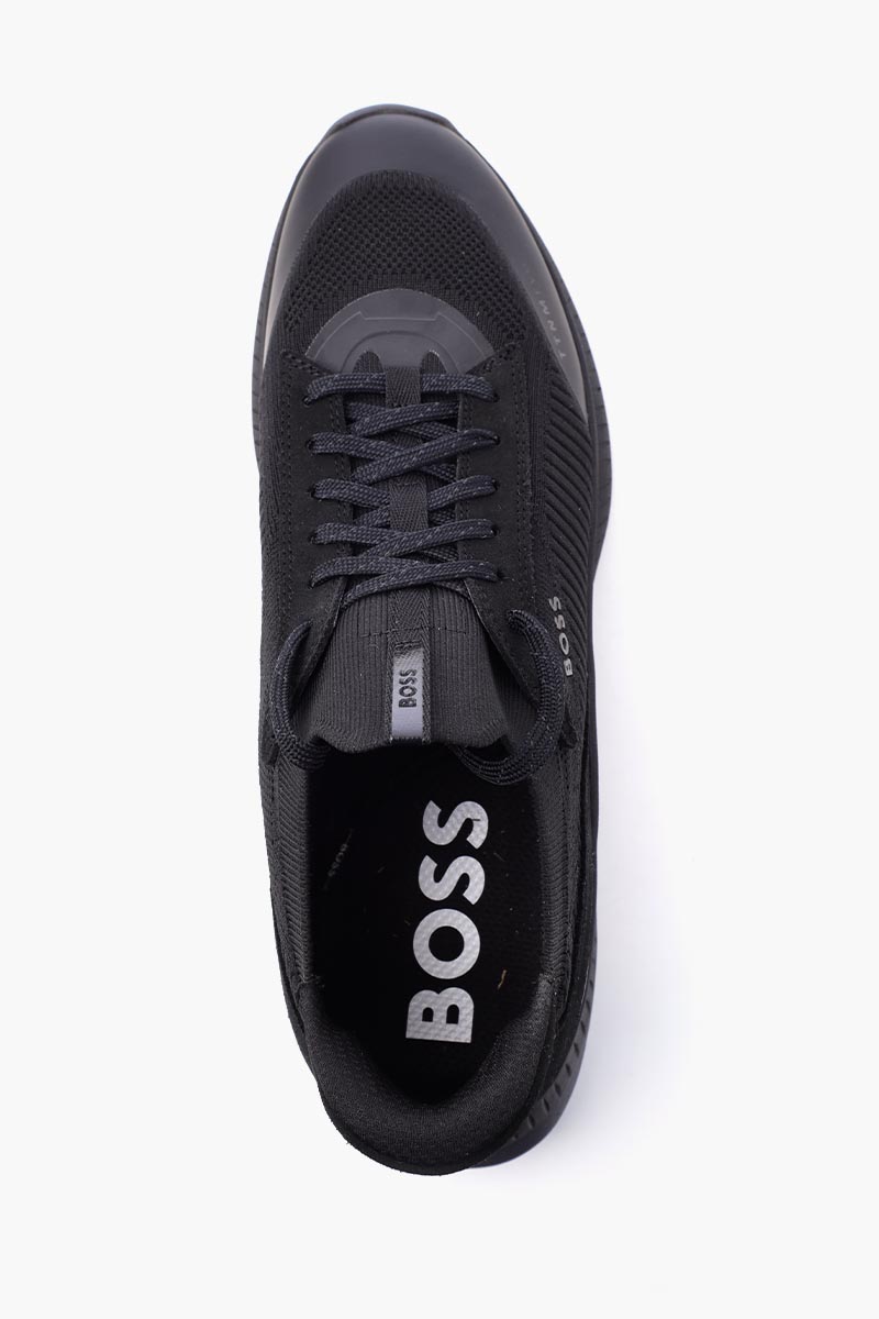 HUGO BOSS TTNM Evo Sneakers in All Black 3