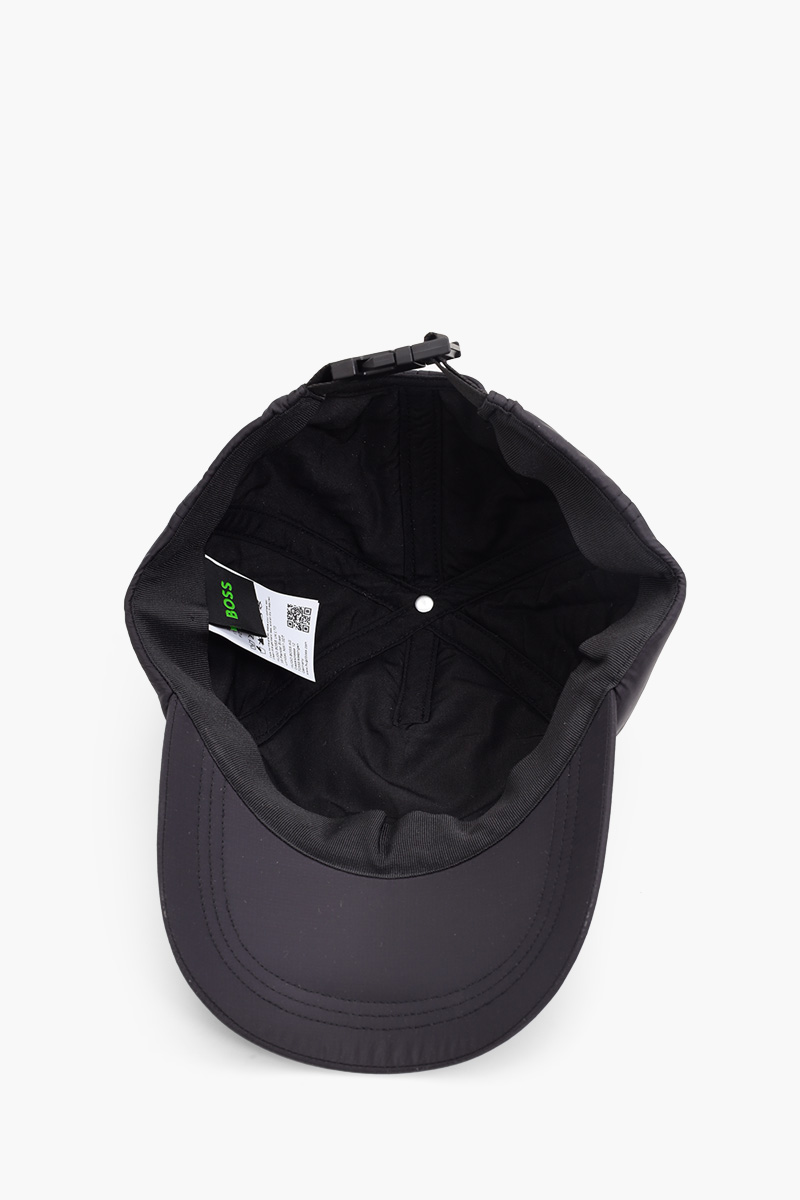 HUGO BOSS Winter X Logo Golf Cap in Black Polyamide 3
