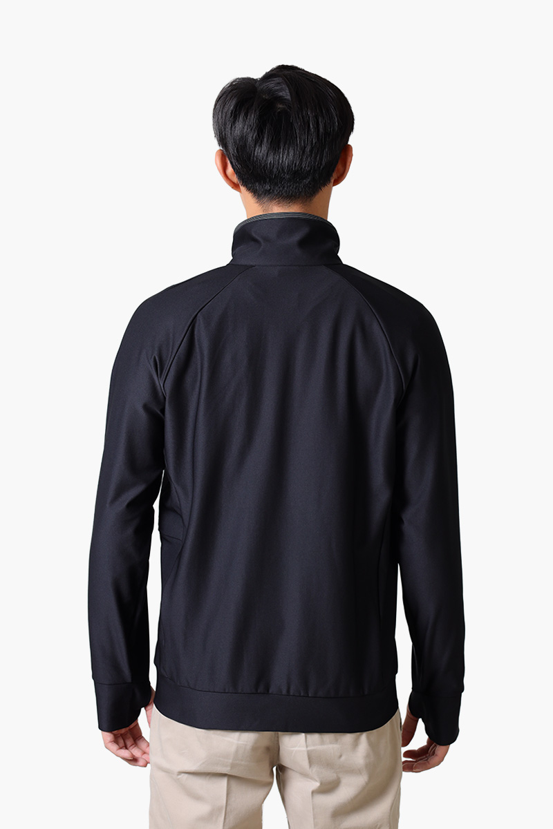 HUGO BOSS Men Sicon Active Zip Up Regular Fit Jacket in Black with Decorative Reflective Logo 1