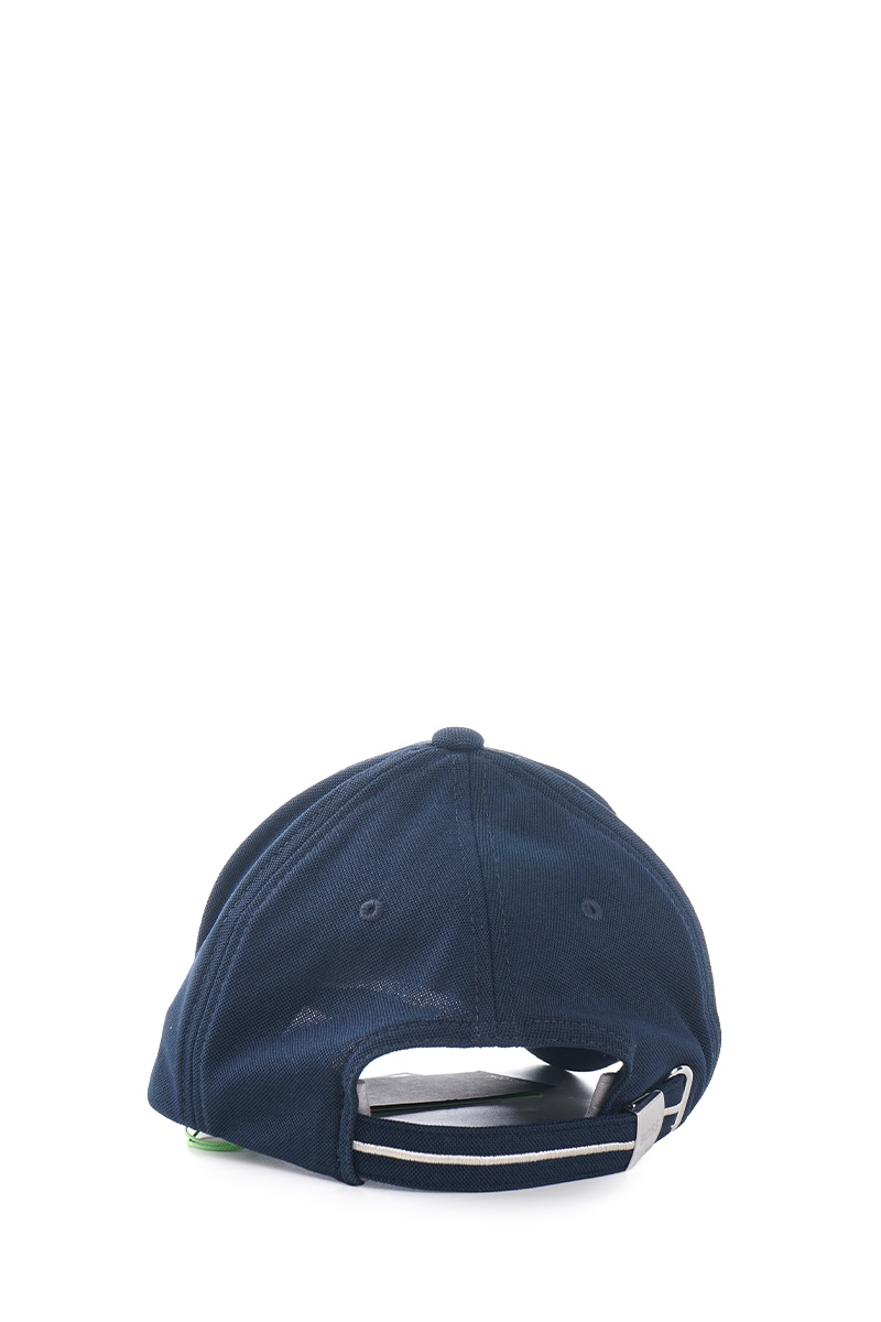 HUGO BOSS Men US-1 Embossed Logo Cap in Dark Blue Fabric 3