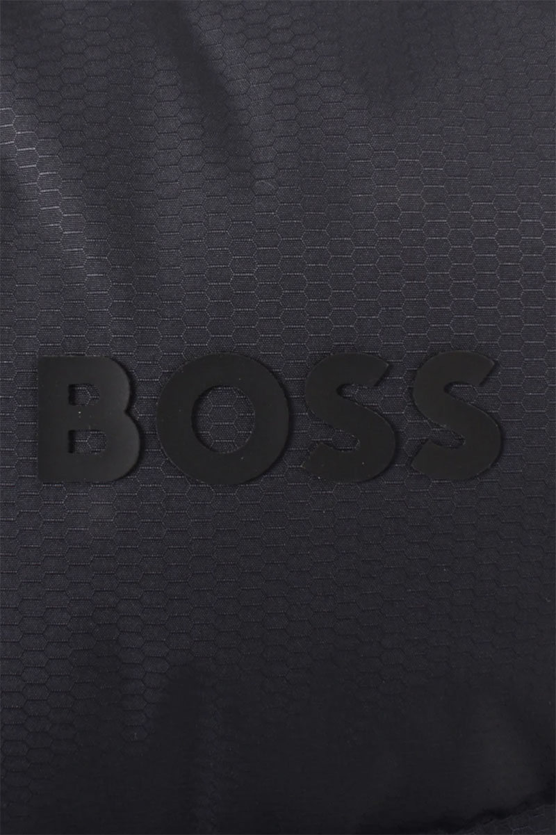 HUGO BOSS Men J-Hamar 3 Water Repellent Down Jacket in Navy Blue with Detachable Hoodie 1