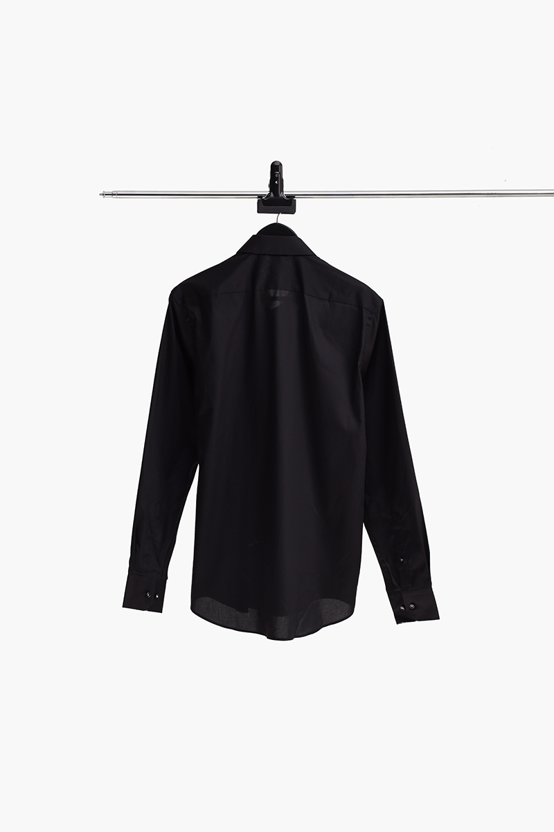 HUGO BOSS Men H-Joe-Kent C3 214 Regular-Fit Shirt in Black Eazy Iron Cotton Poplin 2
