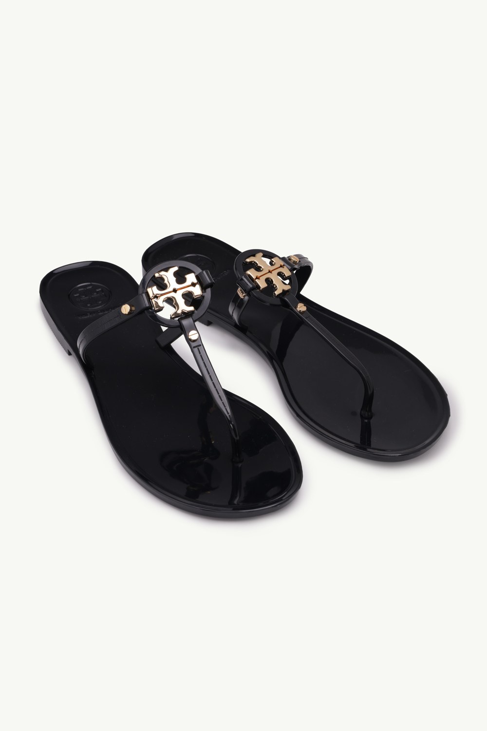TORY BURCH Mini Miller Thong Sandals in Black  1
