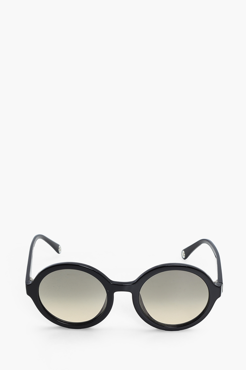 CHANEL Round Sunglasses in Black/Grey/Gradient Acetate 1