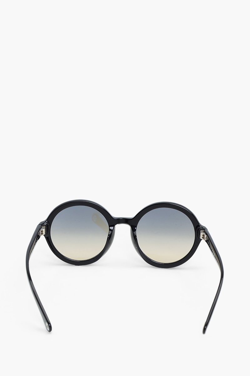 CHANEL Round Sunglasses in Black/Grey/Gradient Acetate 2