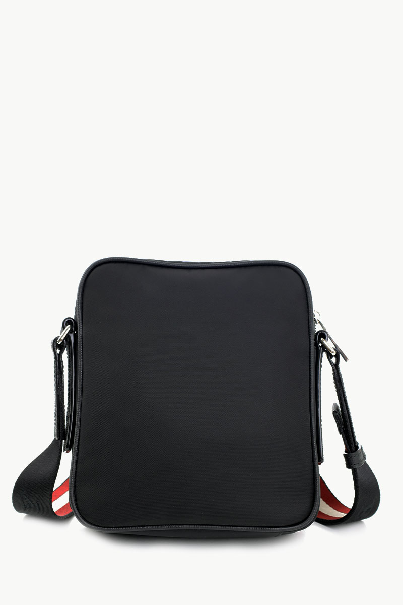 BALLY Faara Explore Crossbody Bag in Black Leather and Nylon 2