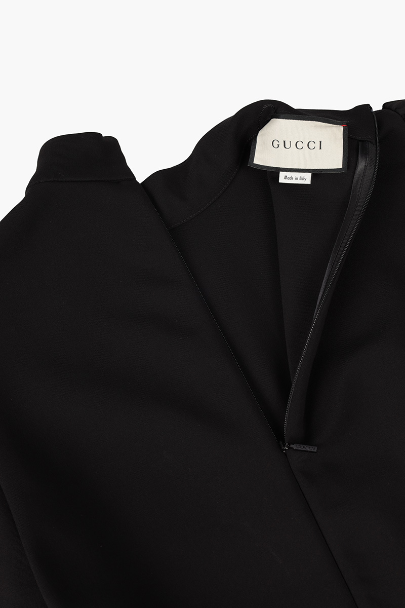 GUCCI Women Viscose Jersey Dress in Black with Horsebit 3