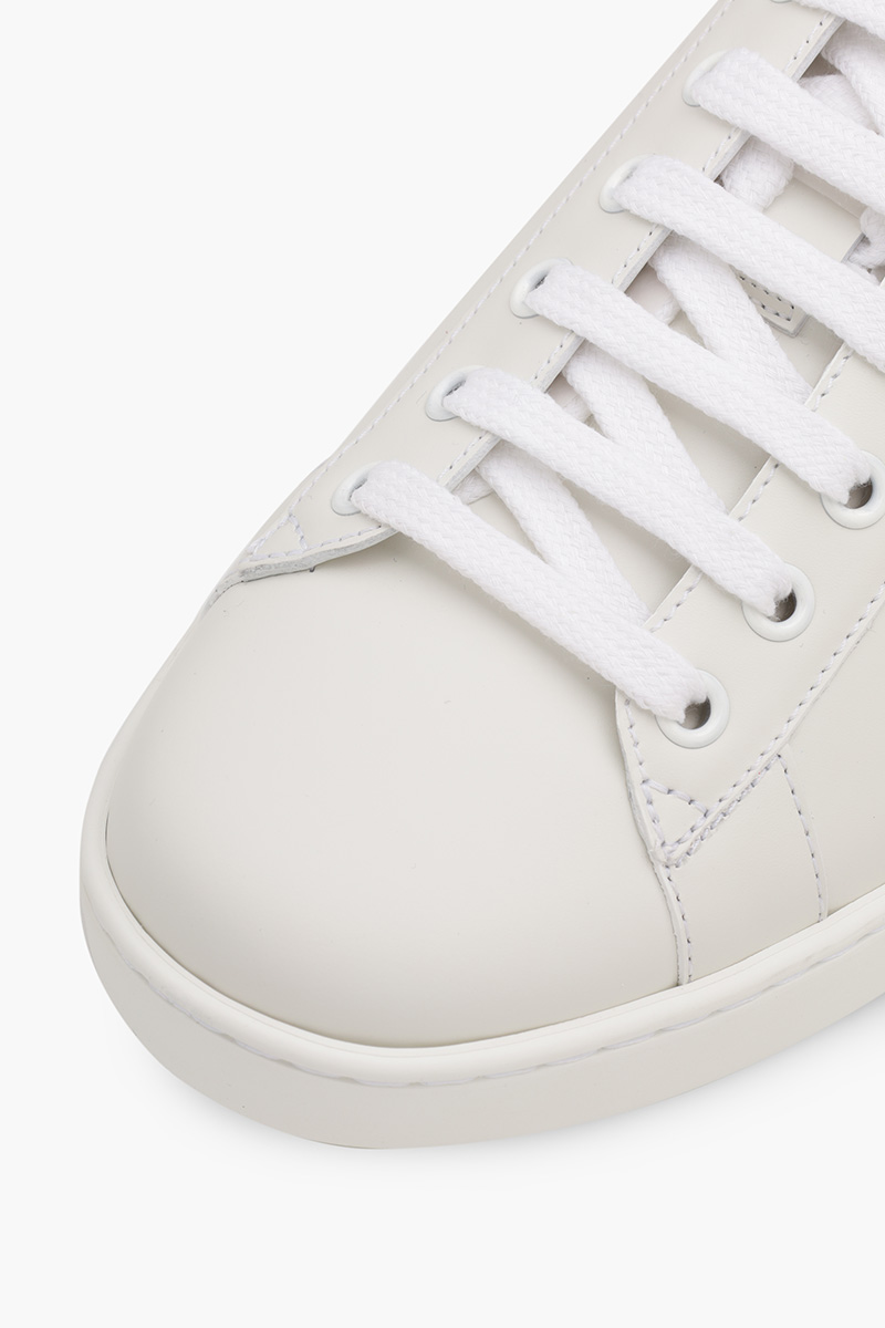 GUCCI Men Ace Interlocking G Sneakers in White/Grey 4