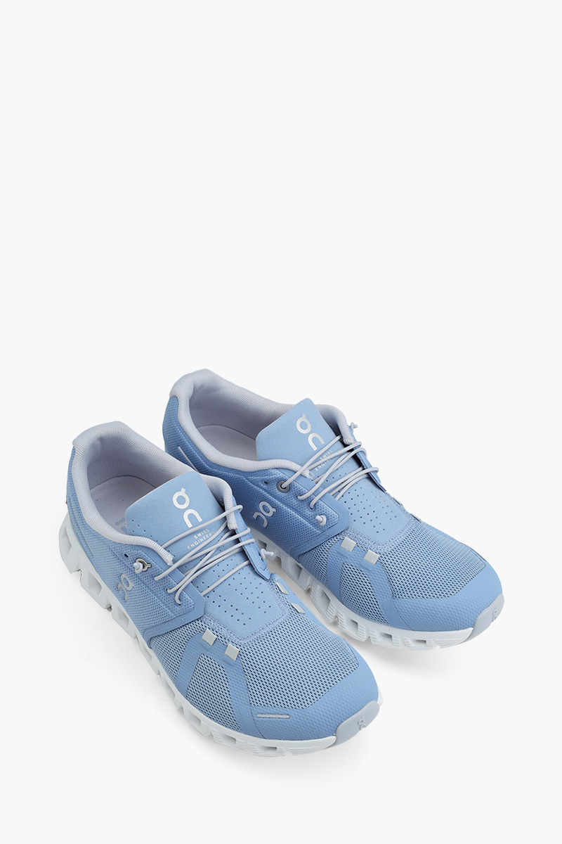 ON Men Cloud 5 Running Sneakers in Chambray/White 1