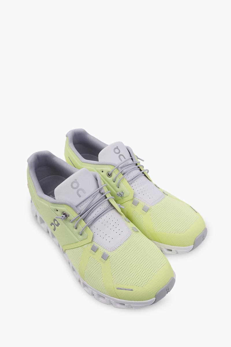 ON Men Cloud 5 Running Sneakers in Hay/Frost 2