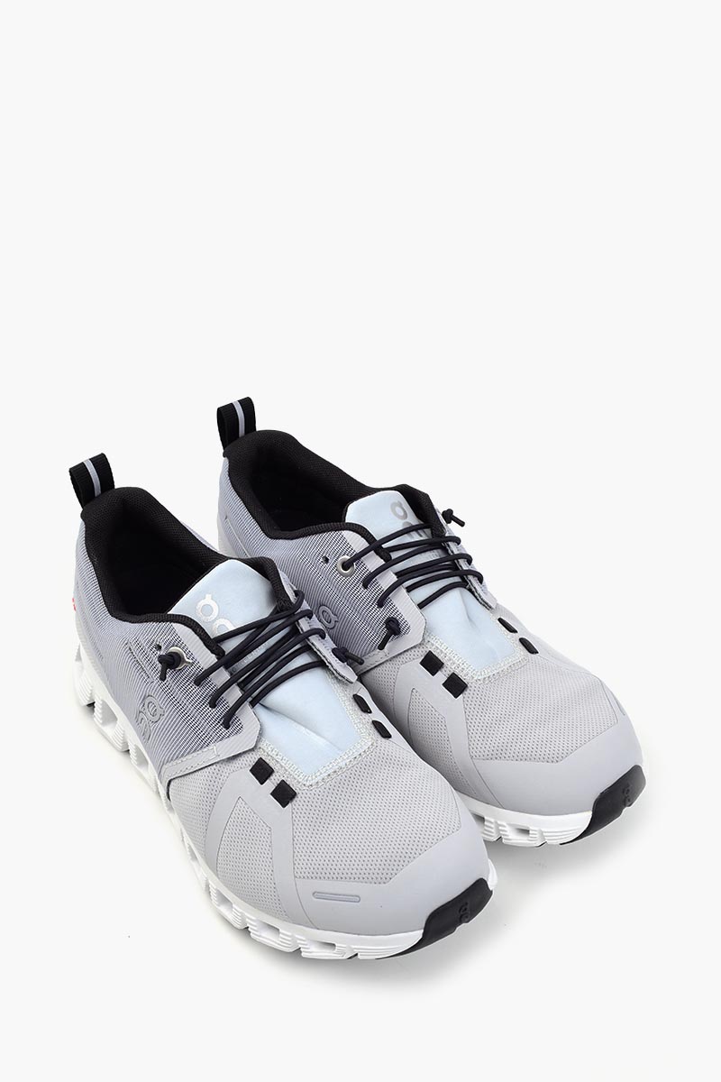ON Women Cloud 5 Waterproof Running Sneakers in Glacier/White 2