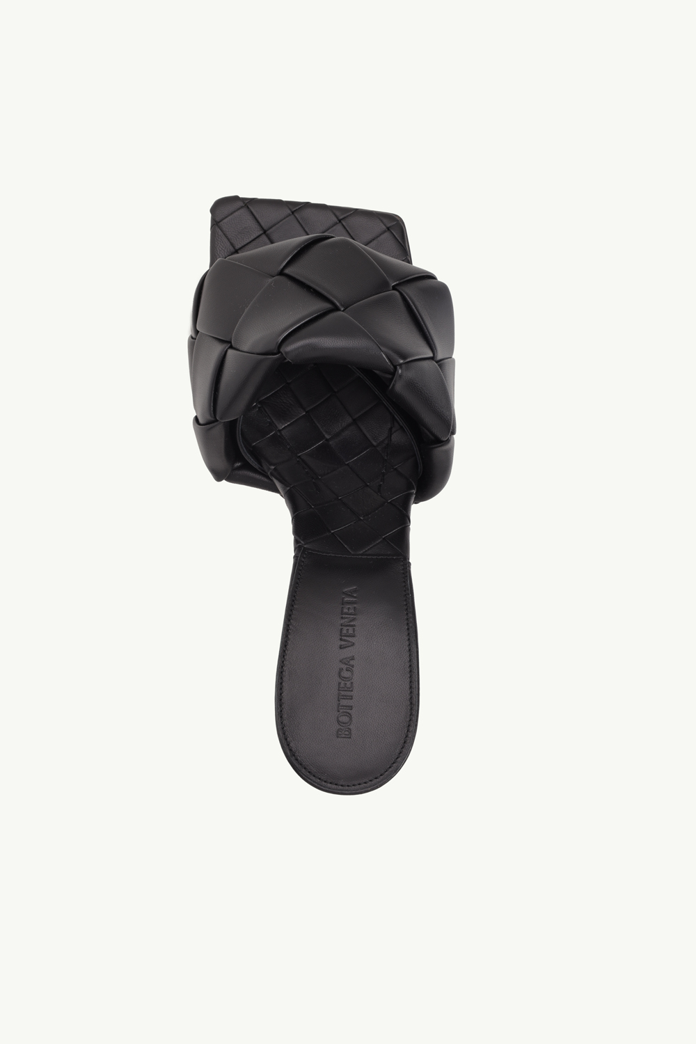 BOTTEGA VENETA BV Lido Woven Mules Sandals 90mm in Black 3