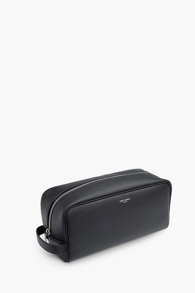 SAINT LAURENT Signature Beauty Case in Black Calfskin 2