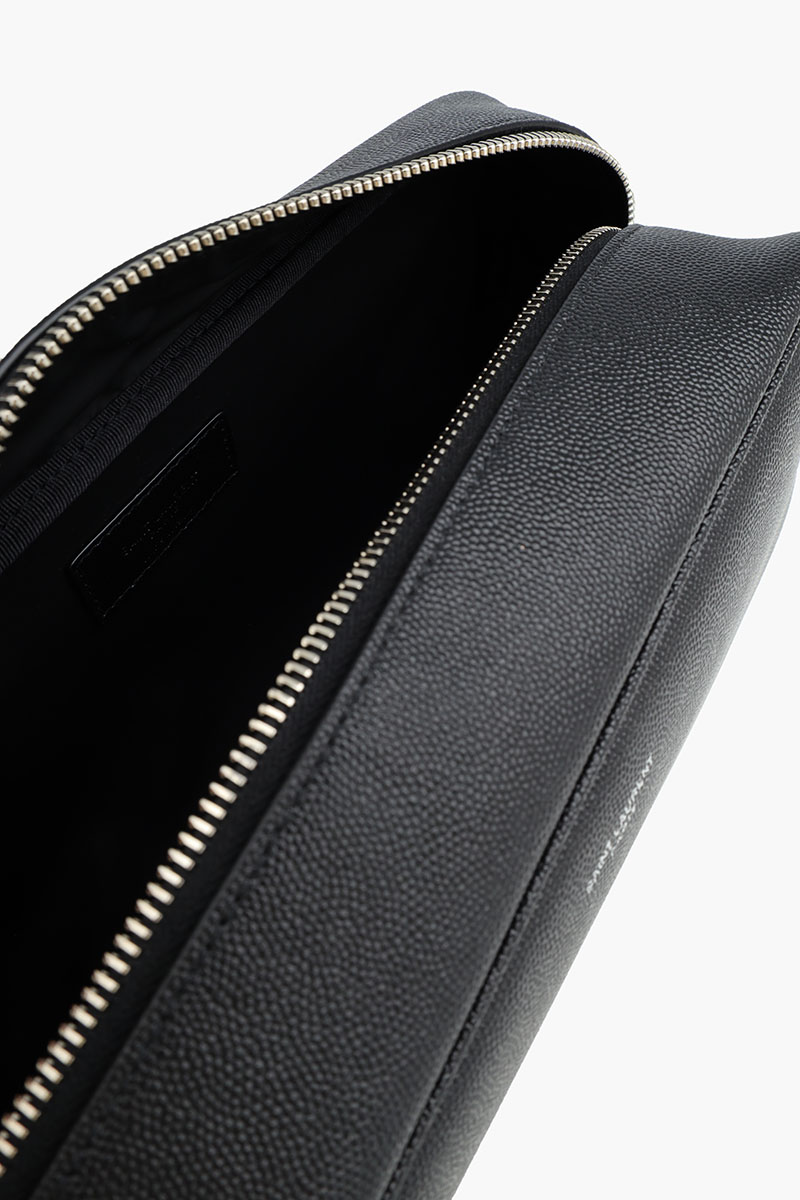 SAINT LAURENT Signature Beauty Case in Black Calfskin 3