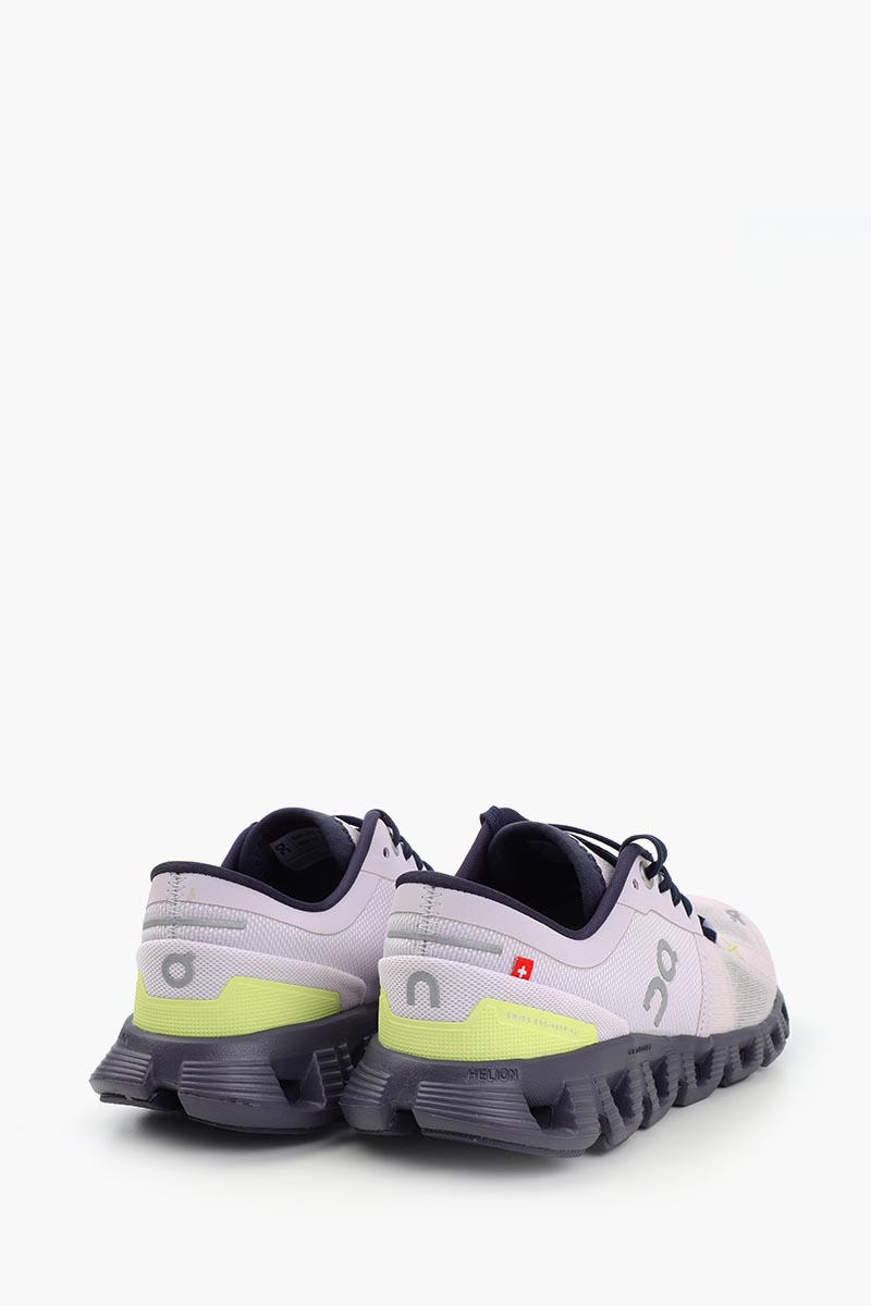 ON Women Cloud X 3 Running Sneakers in Orchid/Iron 1