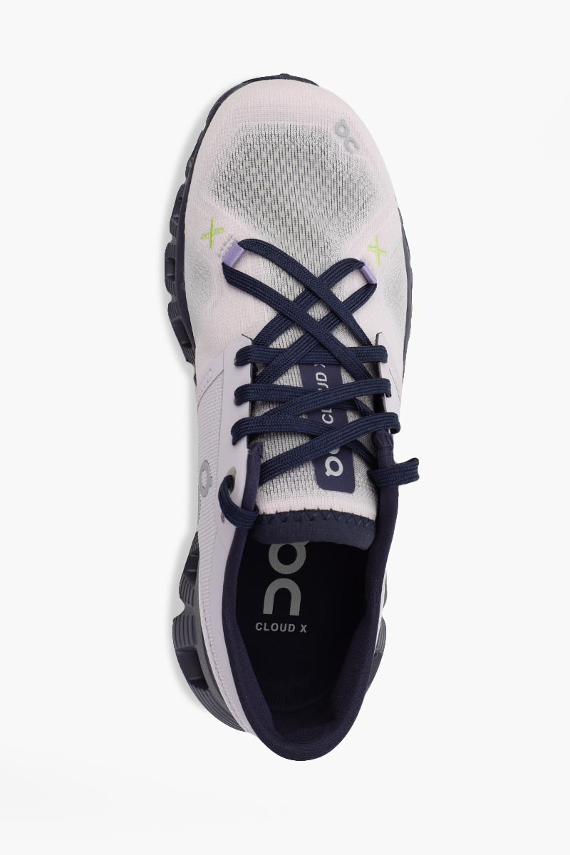 ON Women Cloud X 3 Running Sneakers in Orchid/Iron 3