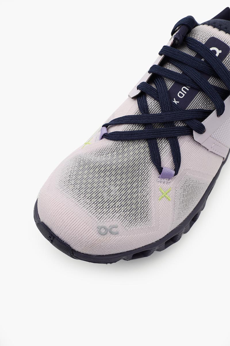 ON Women Cloud X 3 Running Sneakers in Orchid/Iron 4