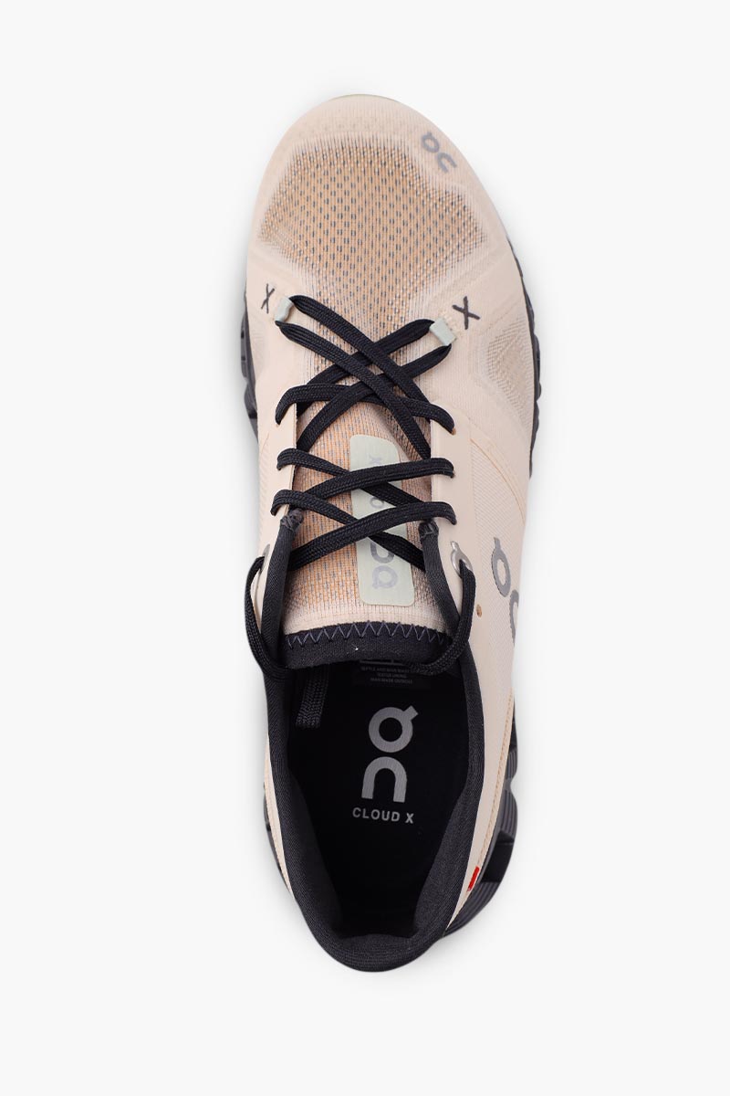ON Women Cloud X 3 Running Sneakers in Fawn/Magnet 3