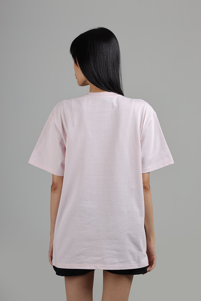 GUCCI Women Crystal 1921 Gucci Oversized T-Shirt in Rose Cotton 1