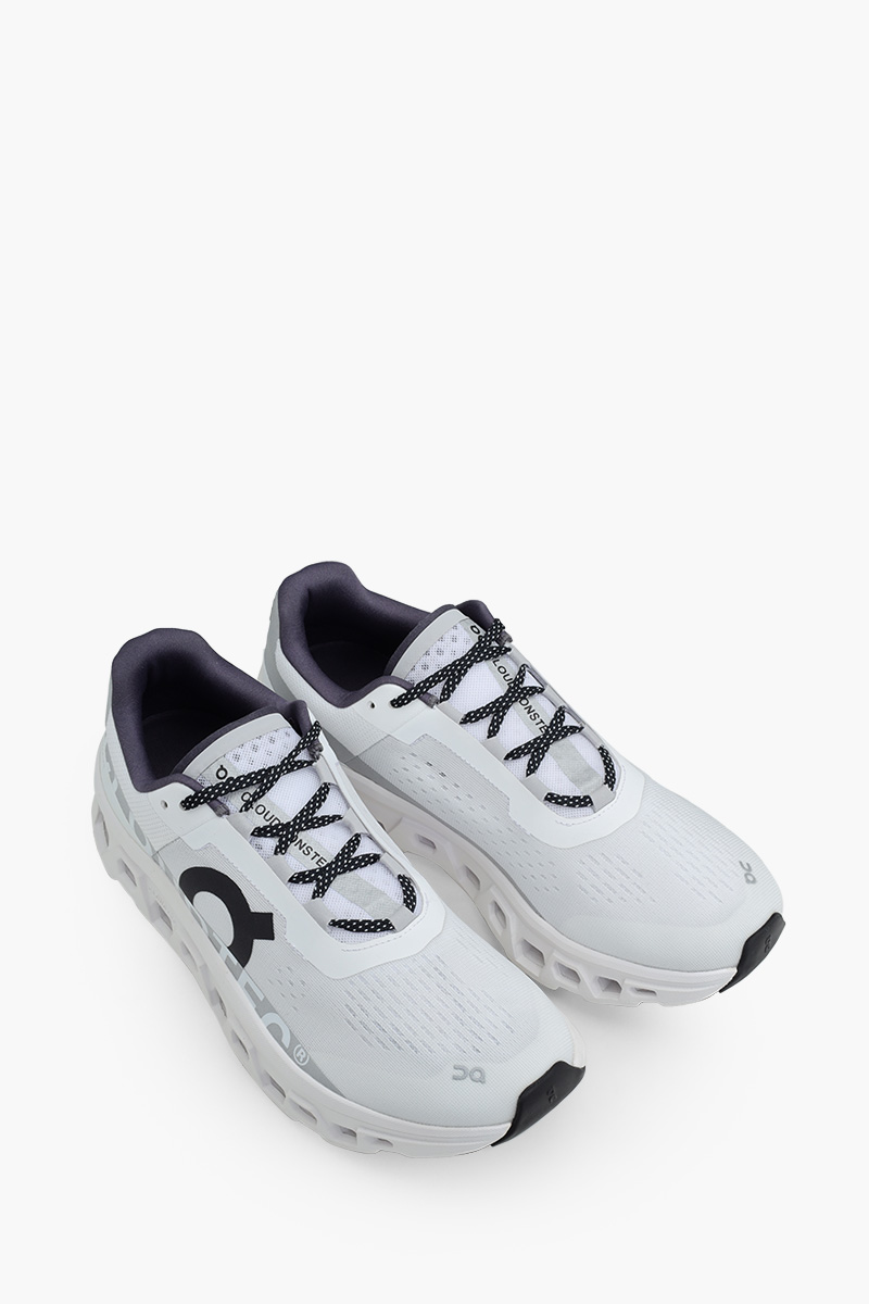 ON Men Cloudmonster Running Sneakers in White 1