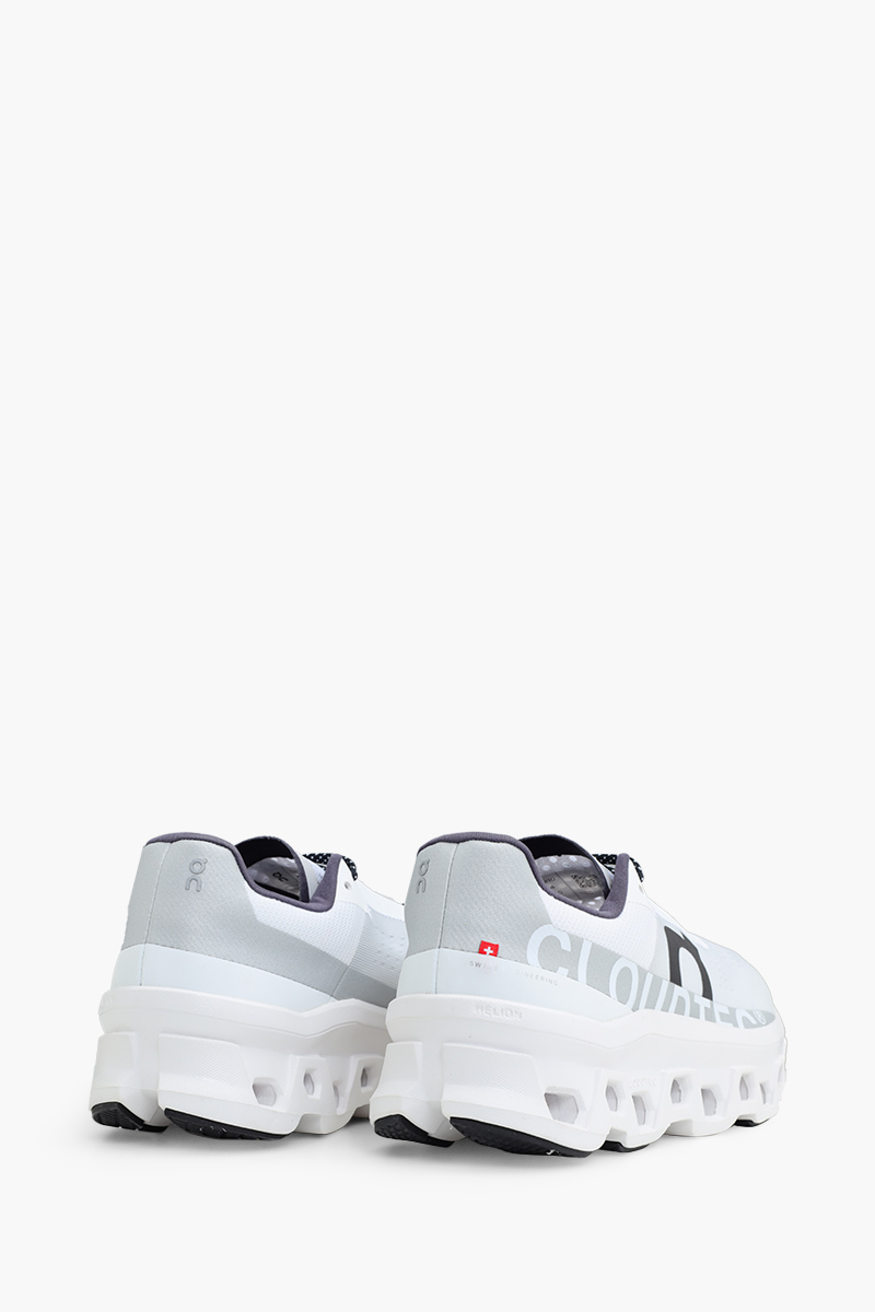 ON Men Cloudmonster Running Sneakers in White 2