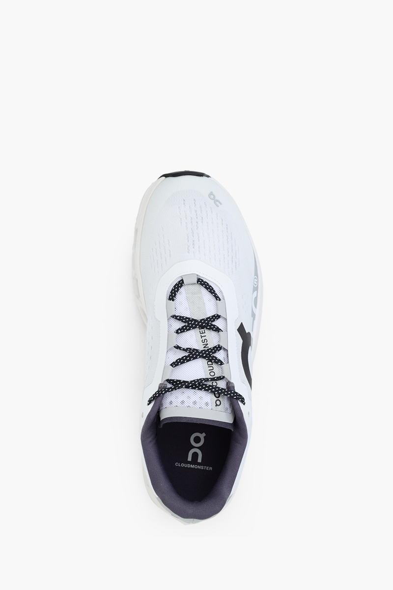 ON Men Cloudmonster Running Sneakers in White 3