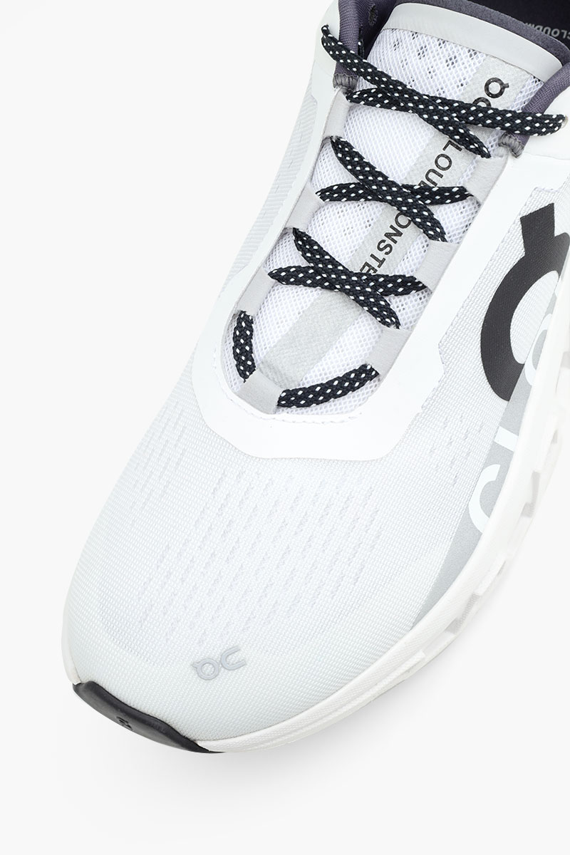 ON Men Cloudmonster Running Sneakers in White 4