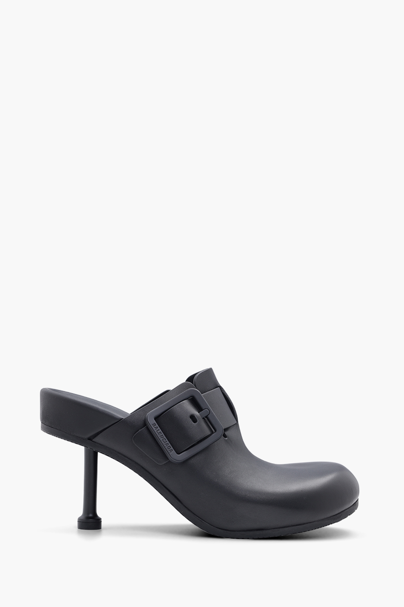 BALENCIAGA Women Mallorca Mules 80mm in Black with Buckle 0