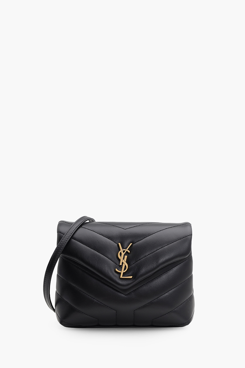 SAINT LAURENT Toy Loulou Shoulder Bag in Black GHW 0