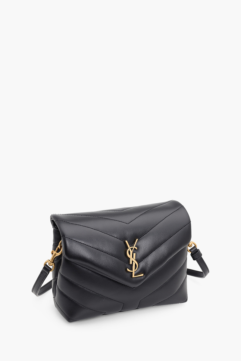 SAINT LAURENT Toy Loulou Shoulder Bag in Black GHW 2