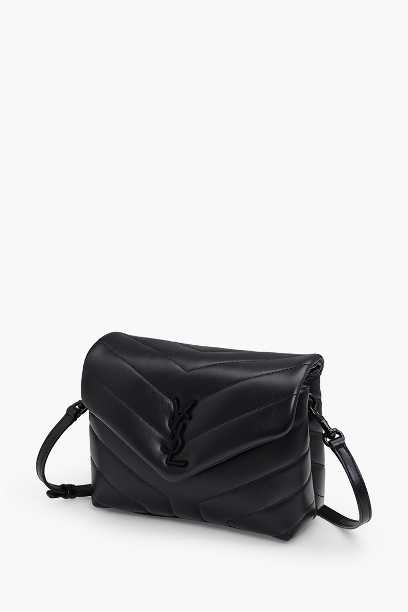 SAINT LAURENT Toy Loulou Shoulder Bag in Black Quilted BHW 2