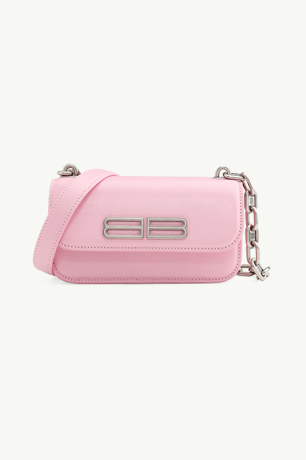 BALENCIAGA Gossip XS Chain Crossbody Bag in Pink SHW 0