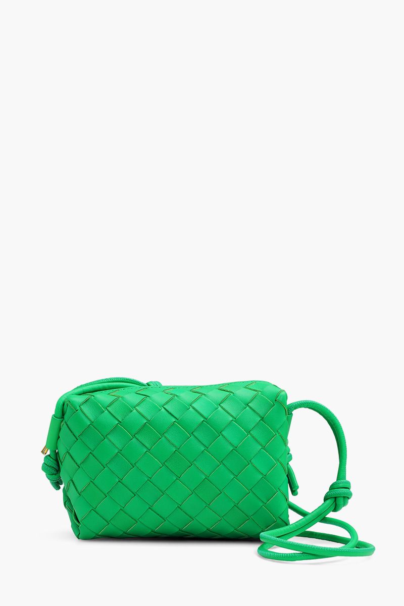 BOTTEGA VENETA Mini Loop Intrecciato Crossbody Bag in Parakeet GHW 0