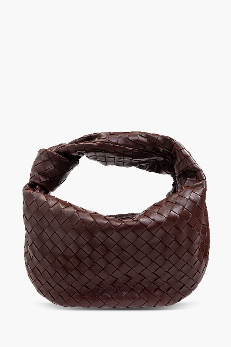 BOTTEGA VENETA Teen BV Jodie Shoulder Bag in Burgundy 0