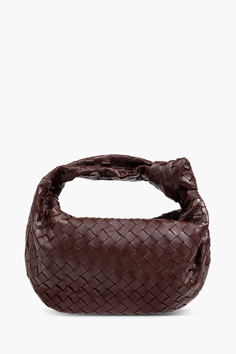 BOTTEGA VENETA Teen BV Jodie Shoulder Bag in Burgundy 1