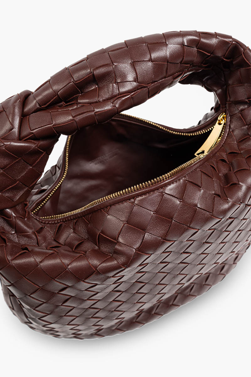 BOTTEGA VENETA Teen BV Jodie Shoulder Bag in Burgundy 3