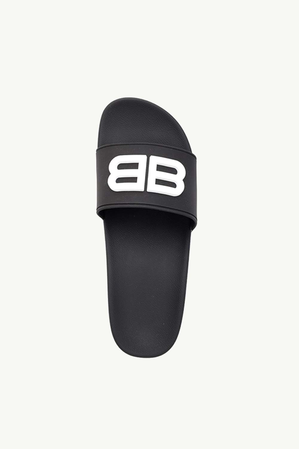 BALENCIAGA Women BB Pool Wedge Slides 50mm in Black Rubber 3