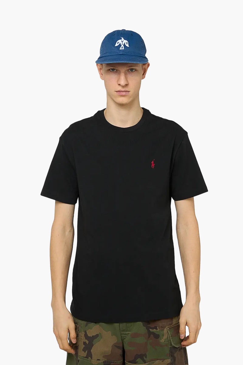 POLO RALPH LAUREN Men Classic Fit Jersey Crewneck T-Shirt in RL Black Cotton 1