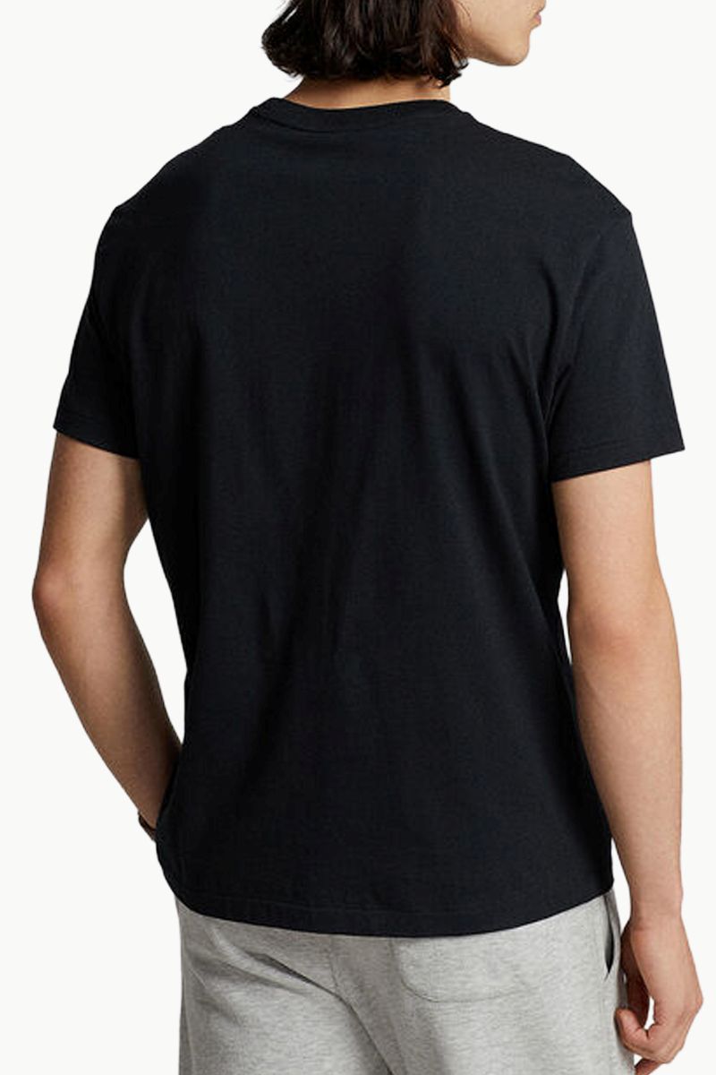 POLO RALPH LAUREN Men Classic Fit Jersey Crewneck T-Shirt in RL Black Cotton 2