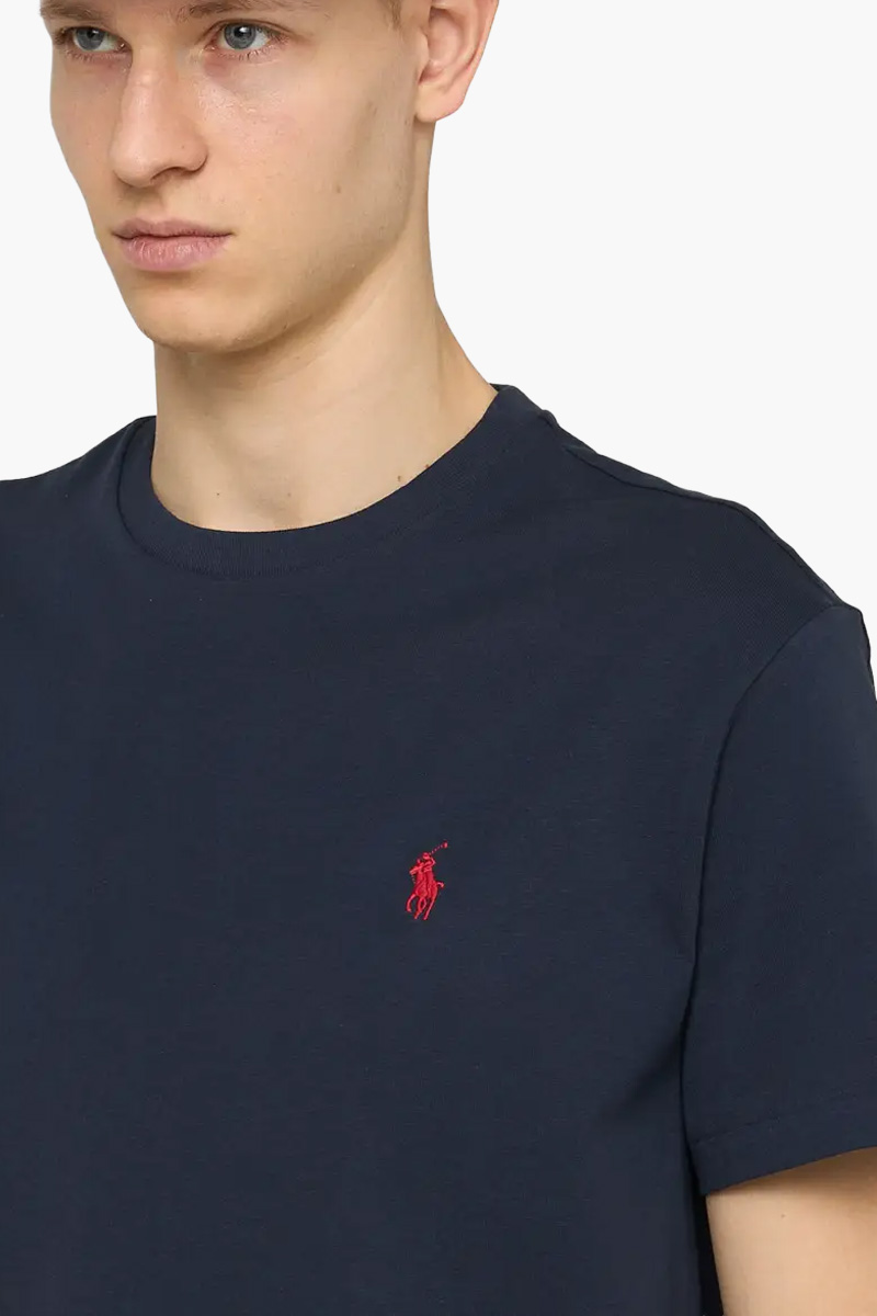 POLO RALPH LAUREN Men Classic Fit Jersey Crewneck T-Shirt in Ink Cotton 3
