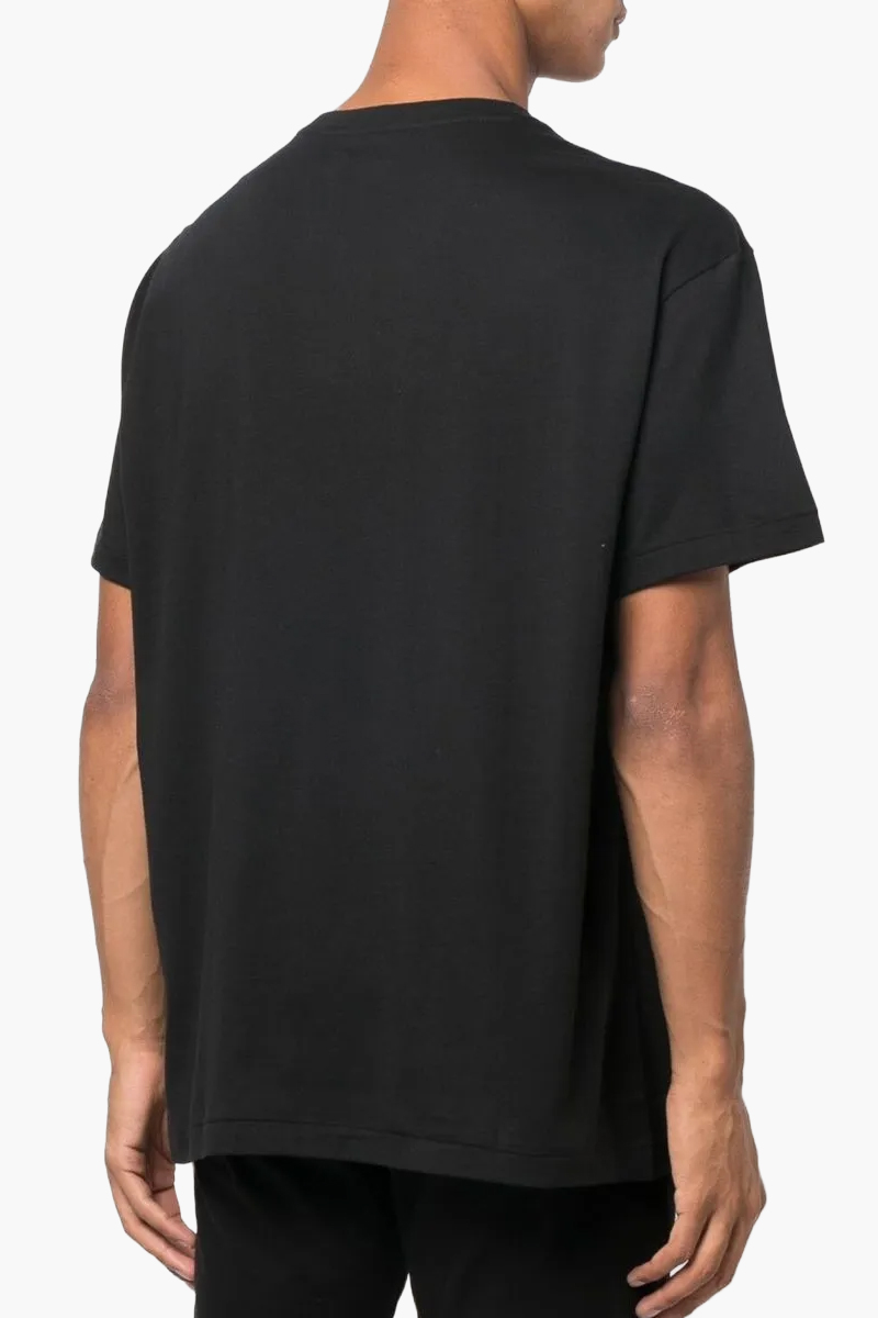 POLO RALPH LAUREN Men Short Slevee V-neck T-Shirt in Black Cotton 2
