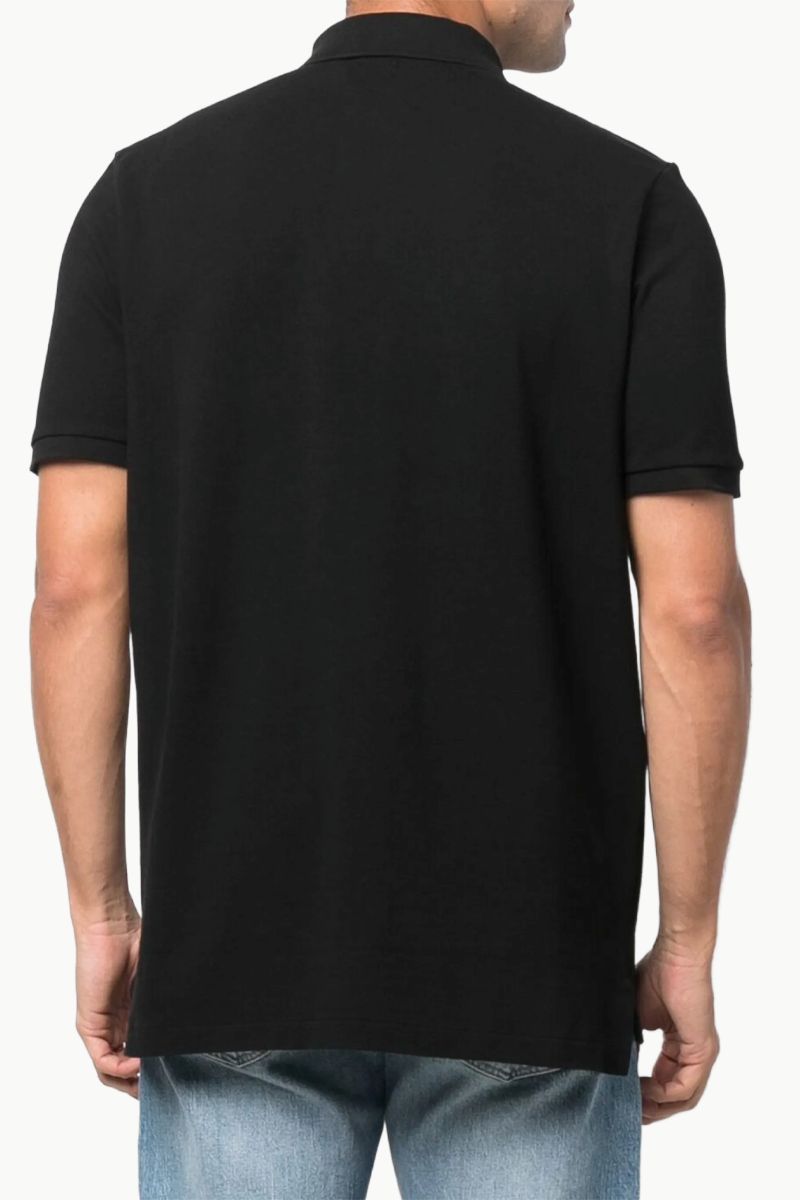 POLO RALPH LAUREN Men The Iconic Mesh Classic Fit Polo Shirt in Black/Red Cotton 2