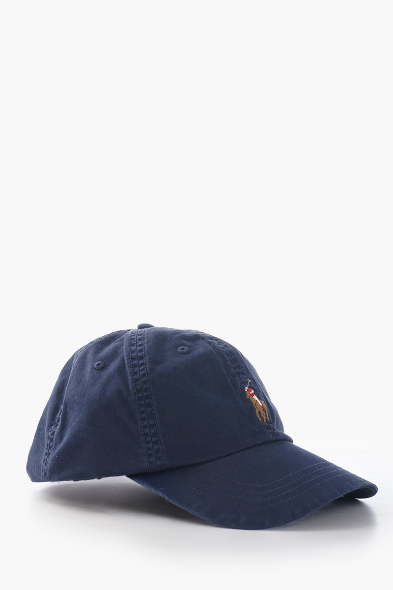 POLO RALPH LAUREN Men Stretch-Cotton Twill Ball Cap in Nautical Ink 1