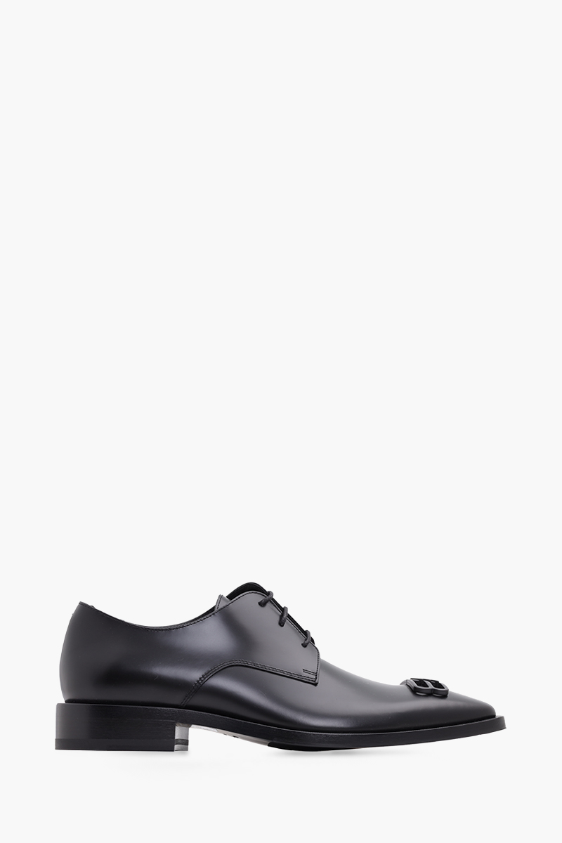 BALENCIAGA Men BB Icon Derby Shoes 30mm in Black 0
