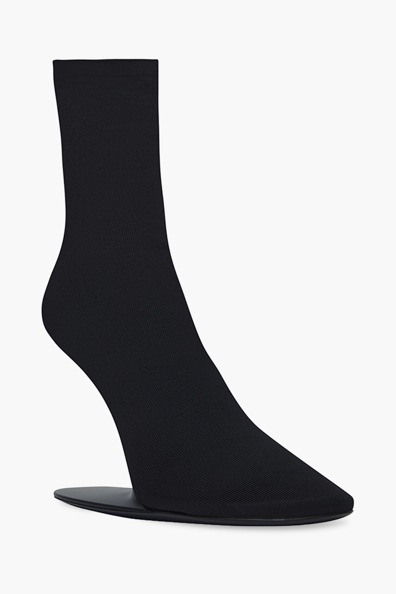 BALENCIAGA Women Stage Bootie 110mm in Black Knit 1