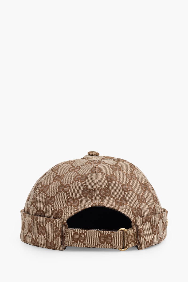 GUCCI GG Supreme Hat in Beige/Ebony Cotton x Canvas 1