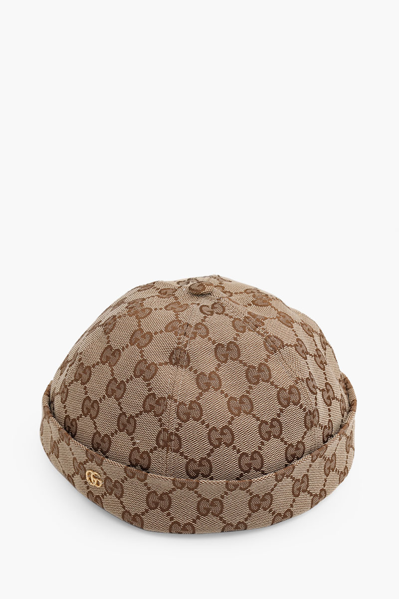 GUCCI GG Supreme Hat in Beige/Ebony Cotton x Canvas 2