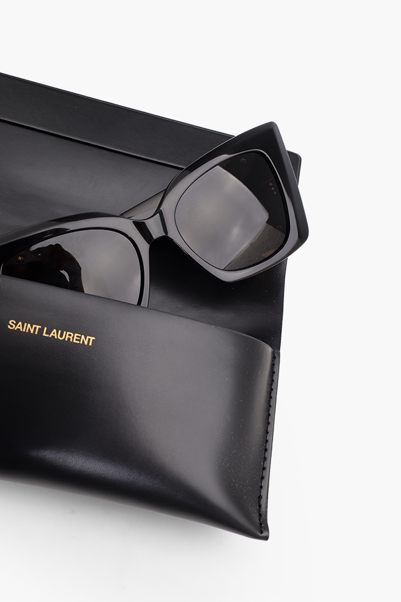 SAINT LAURENT SL M119 Blaze Sunglasses in Black Acetate
 4