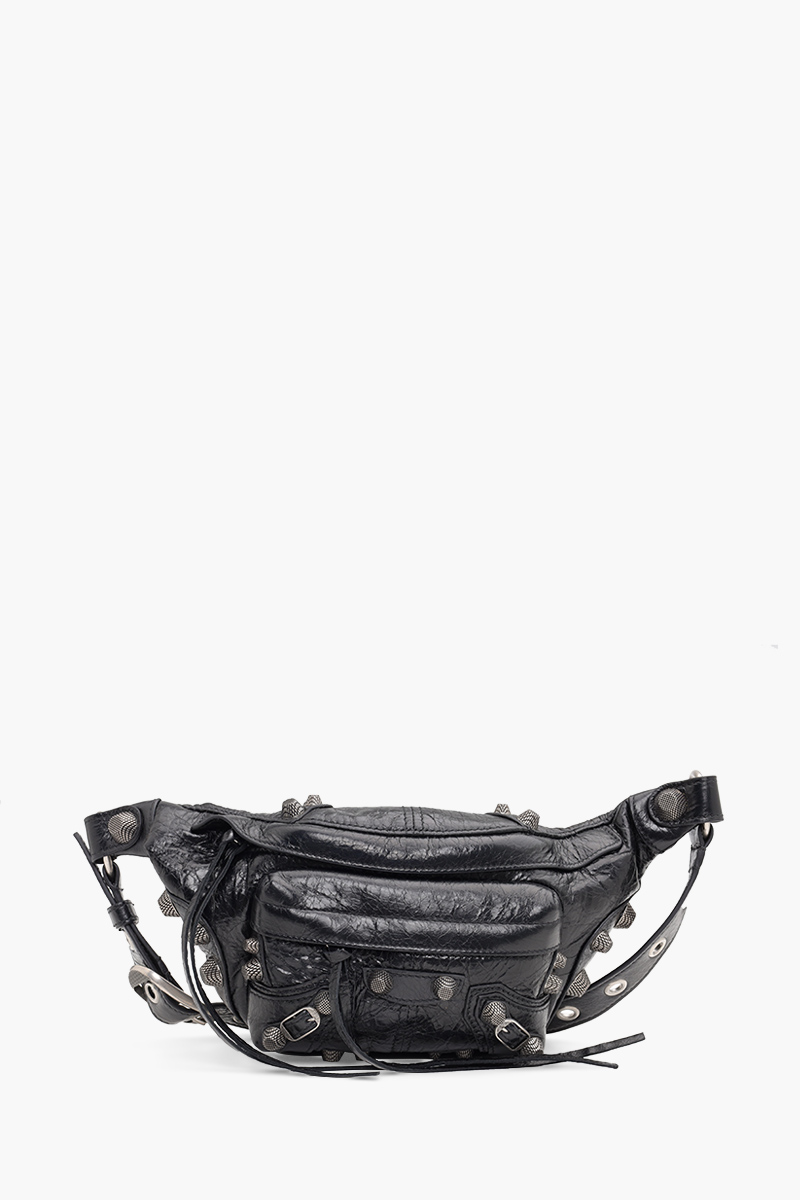 BALENCIAGA Small Le Cagole Beltpack in Black Arena Lambskin 0